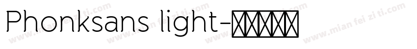 Phonksans light字体转换